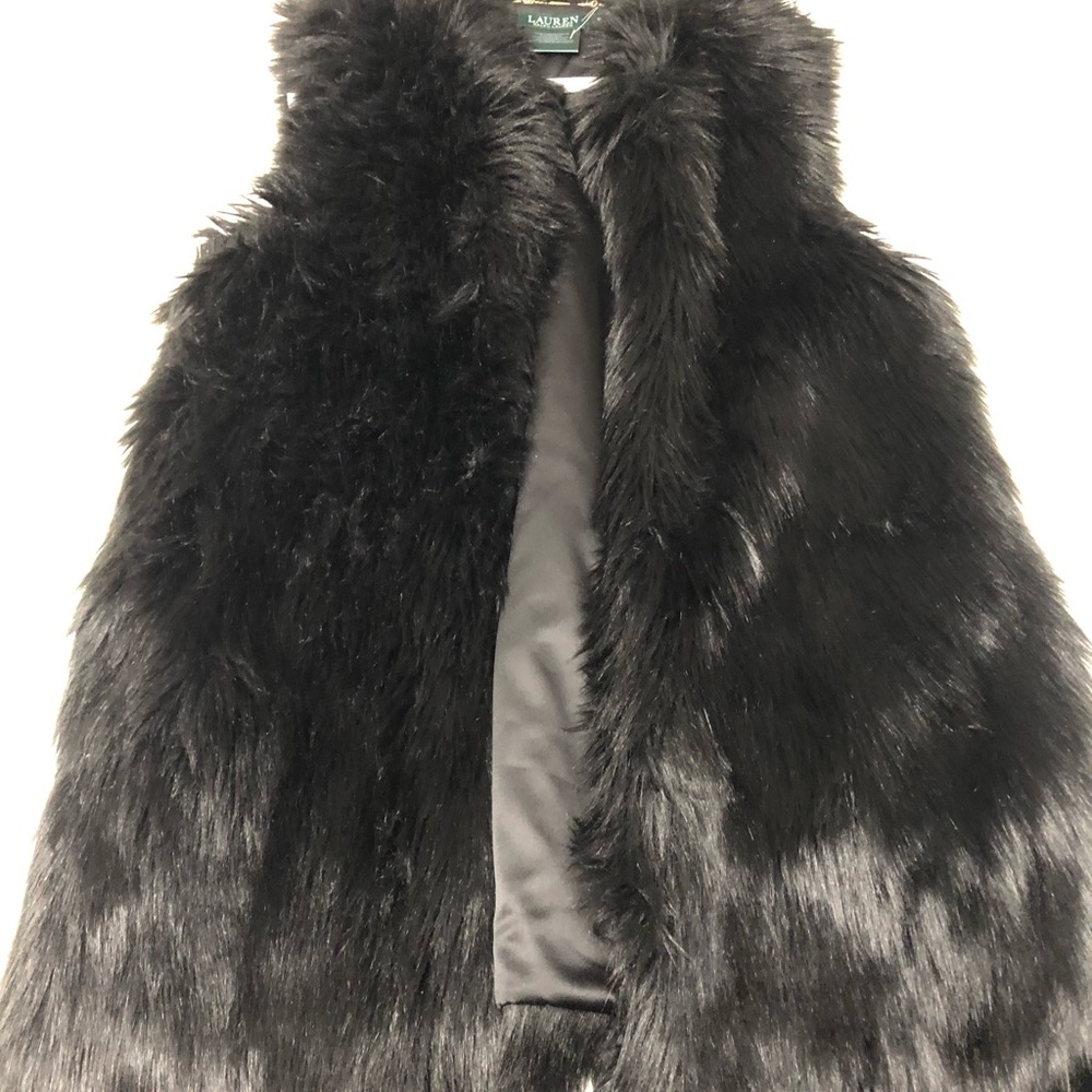 Ralph Lauren faux fur vest